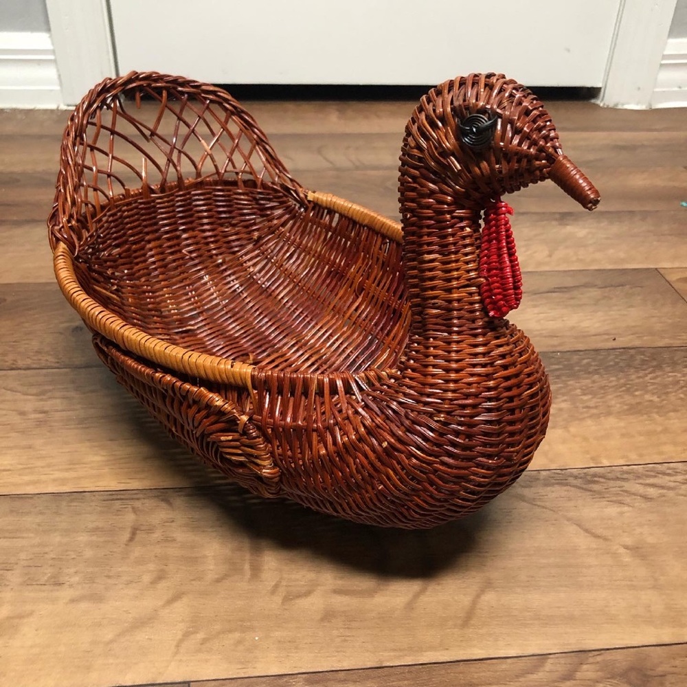 Vintage Turkey Basket